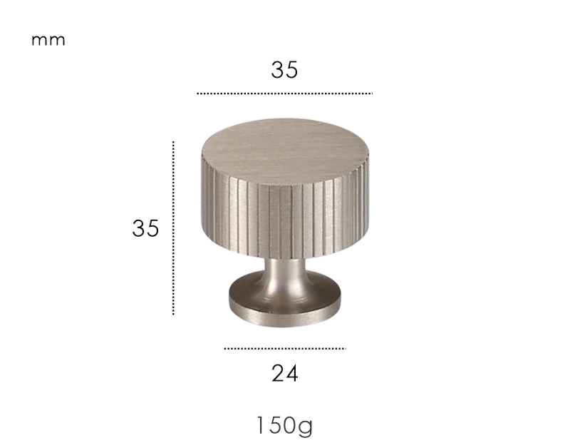 Nurlin Masywne Mosiężne Gałki Meblowe