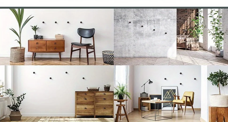 WalnutElegance Tradycyjne Ręcznie Robione Wieszaki naścienne