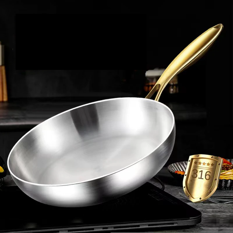 ChefSteel – Profesjonalna Stalowa Patelnia Nierdzewna do Gazu i Indukcji