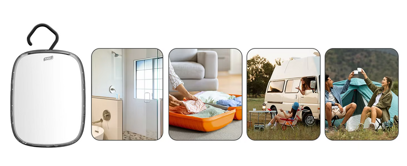 ClearView Lustro pod prysznic – Bezparowe lustro do golenia i podróży