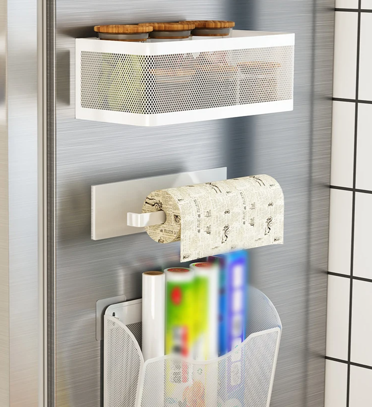 MagnoRack – Magnetyczna Boczna Półka na Lodówkę z Dodatkową Przestrzenią Magazynową