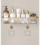 ClearSpace Przezroczysty Narożny Regał Bez Wiercenia