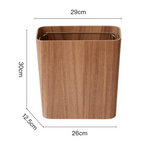 EcoPress Drewniany Kosz na Śmieci z Pokrywą
