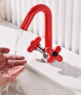 AUREVO Podwójna Uchwyt Bateria Łazienkowa