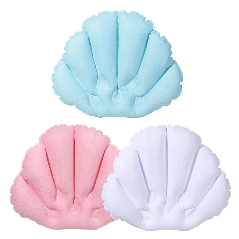 AquaLuxe Nadmuchiwana Poduszka do Wanny Spa z Podparciem na Szyję