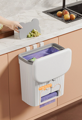 EcoBin Kuchnia & Łazienka Ścienny Kosz na Śmieci – 8.5L / 12L Z Pokrywą