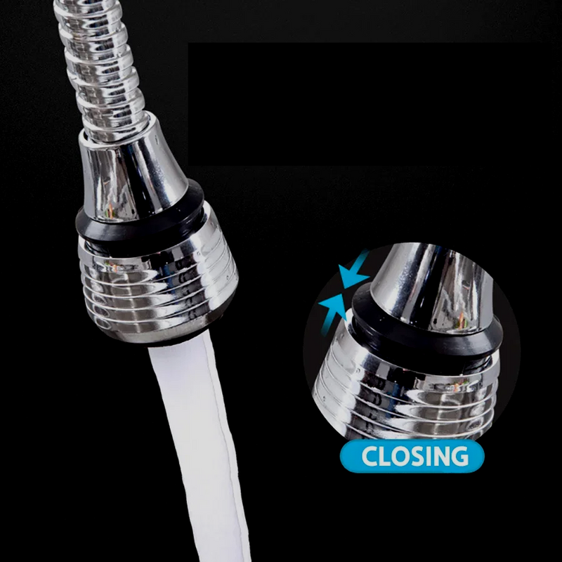 AquaFlex Steel – RVS Przedłużacz Kranu z 360° Obrótem & Oszczędzanie Wody