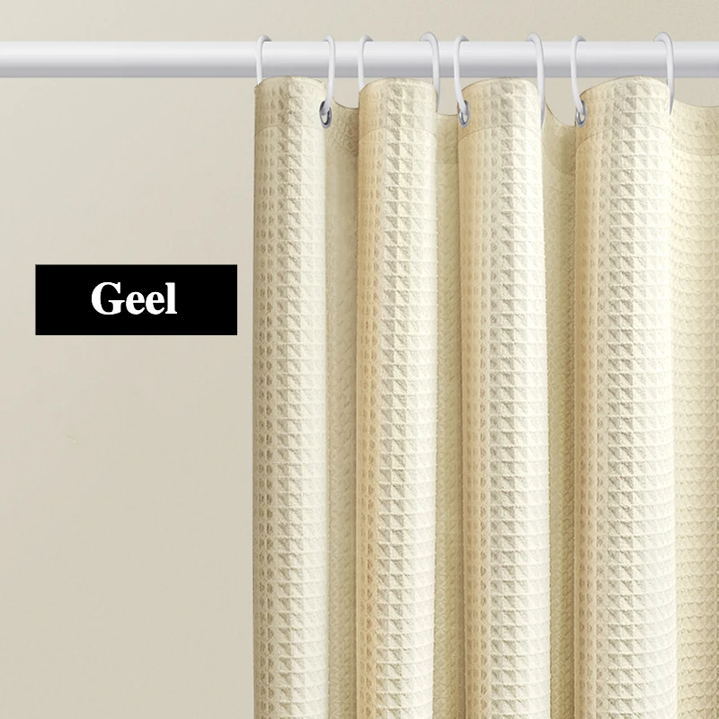 AquaWafel Luxe Zasłona Prysznicowa – Ekstra Gruby Wzór Wafelkowy