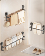 MagnaGrip Mocny Przyssawkowy Wieszak na Ręczniki – Czarny Samoprzylepny Uchwyt na Ręczniki bez Wiercenia