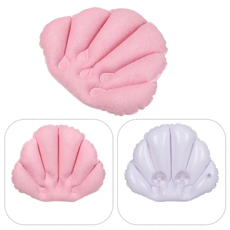 AquaLuxe Nadmuchiwana Poduszka do Wanny Spa z Podparciem na Szyję