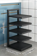 FlexiRack Pro – Regulowany Organizer do Garnków ze Stali Nierdzewnej