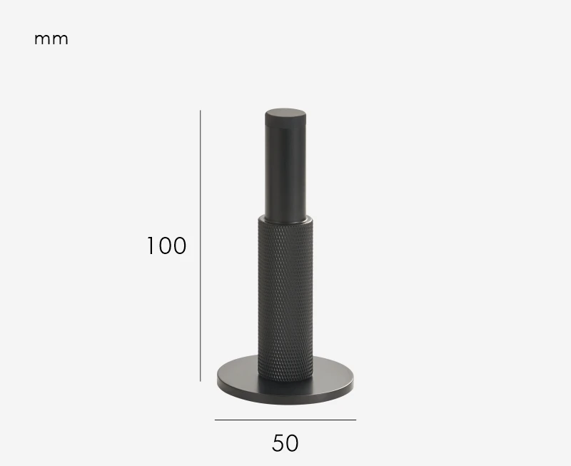 Nurlin Mosiężny Zatrzask do Drzwi z Rowkowaniem