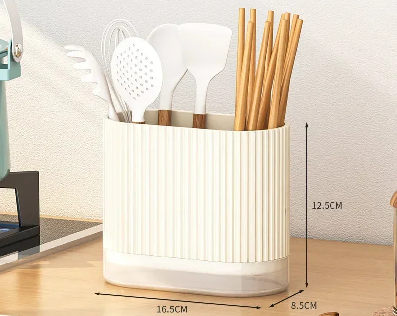 Organix – Wielofunkcyjny organizer sztućców z odpływem i montażem naścienny (Bez wiercenia)