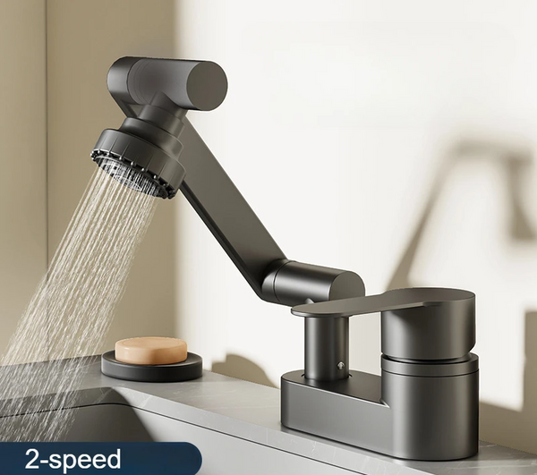 AquaTwist Duo-Flex – Zlewozmywakowa Bateria Wahaczowa 360° z Dwoma Uchwytami