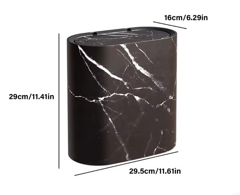 EcoHide Kompaktowy Kosz na Śmieci z Ukrytą Pokrywą