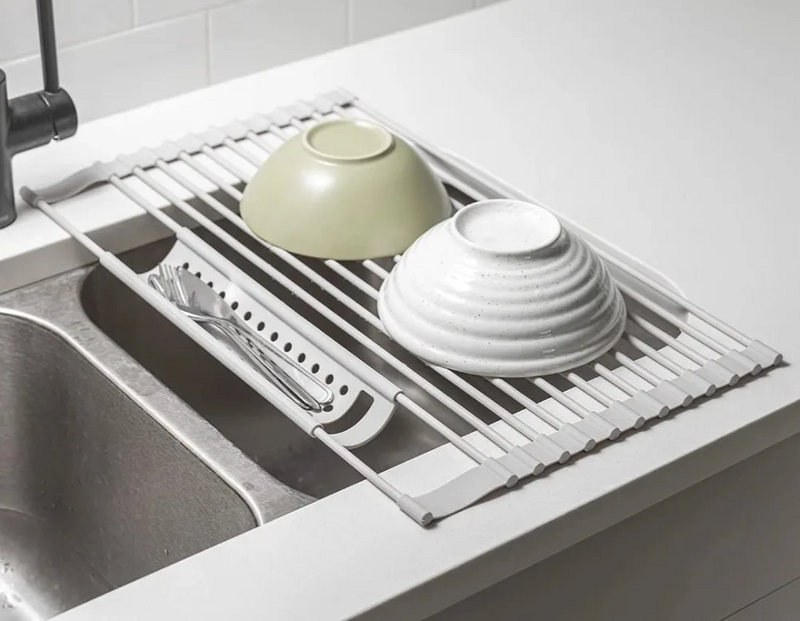 FoldRack Opvouwbaar Afdruiprek ze Stali Nierdzewnej