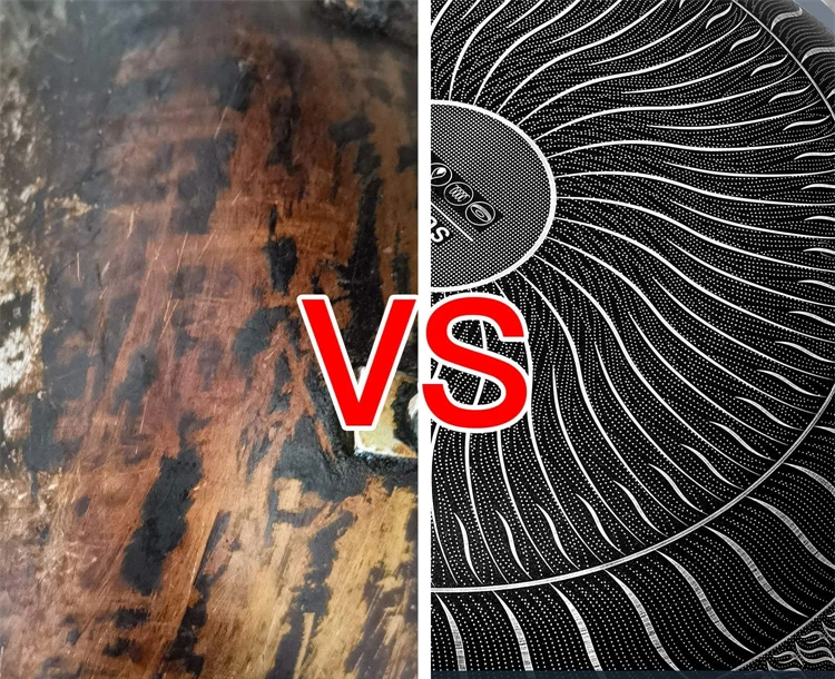 ChefMaster – RVS Antypryskowa Patelnia z Wzorem Plastra Miodu i Szklaną Pokrywą