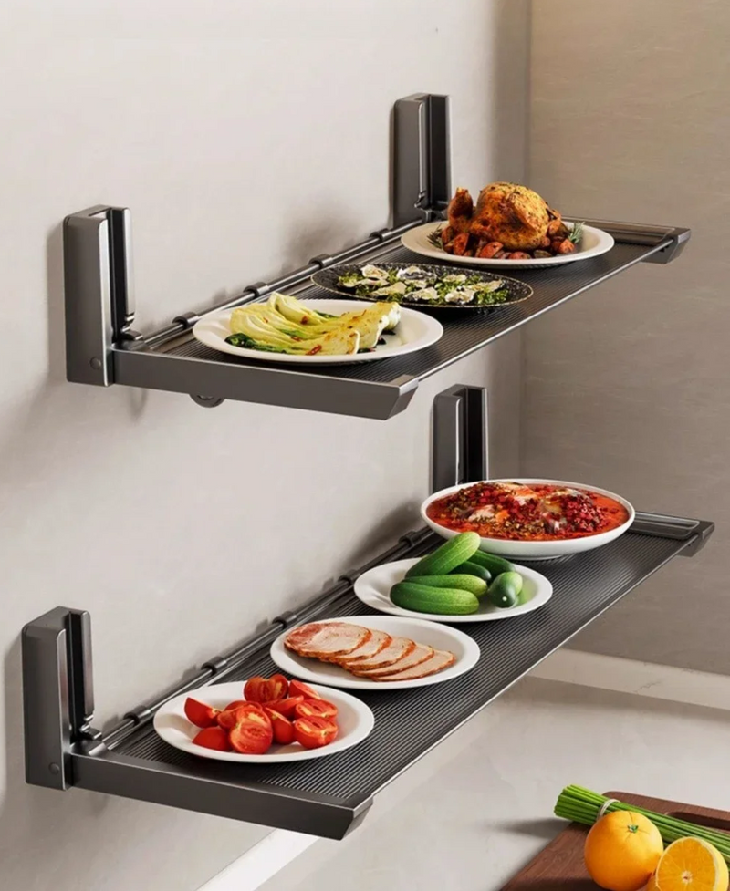 FlexiRack – Składany Stojak na Przyprawy z Hakami