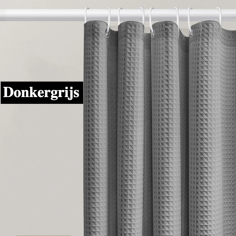 AquaWafel Luxe Zasłona Prysznicowa – Ekstra Gruby Wzór Wafelkowy