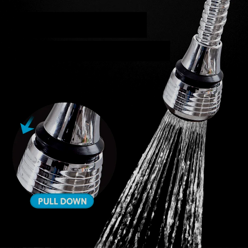 AquaFlex Steel – RVS Przedłużacz Kranu z 360° Obrótem & Oszczędzanie Wody