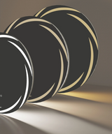 GlowRound Antykondensacyjny LED Lustro Łazienkowe – Okrągłe HD Lustro Ścienne z Oświetleniem (3 Kolory Światła)