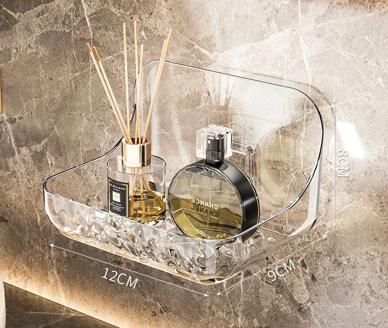 ClearGrip Akrylowa Półka Łazienkowa Bez Wiercenia