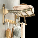 Składany Wieszak na Ręczniki | Aluminium | 50–60 cm | Przenośny & Lakierowany