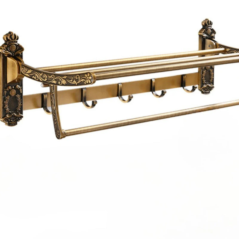 Składany Wieszak na Ręczniki | Aluminium | 50–60 cm | Przenośny & Lakierowany